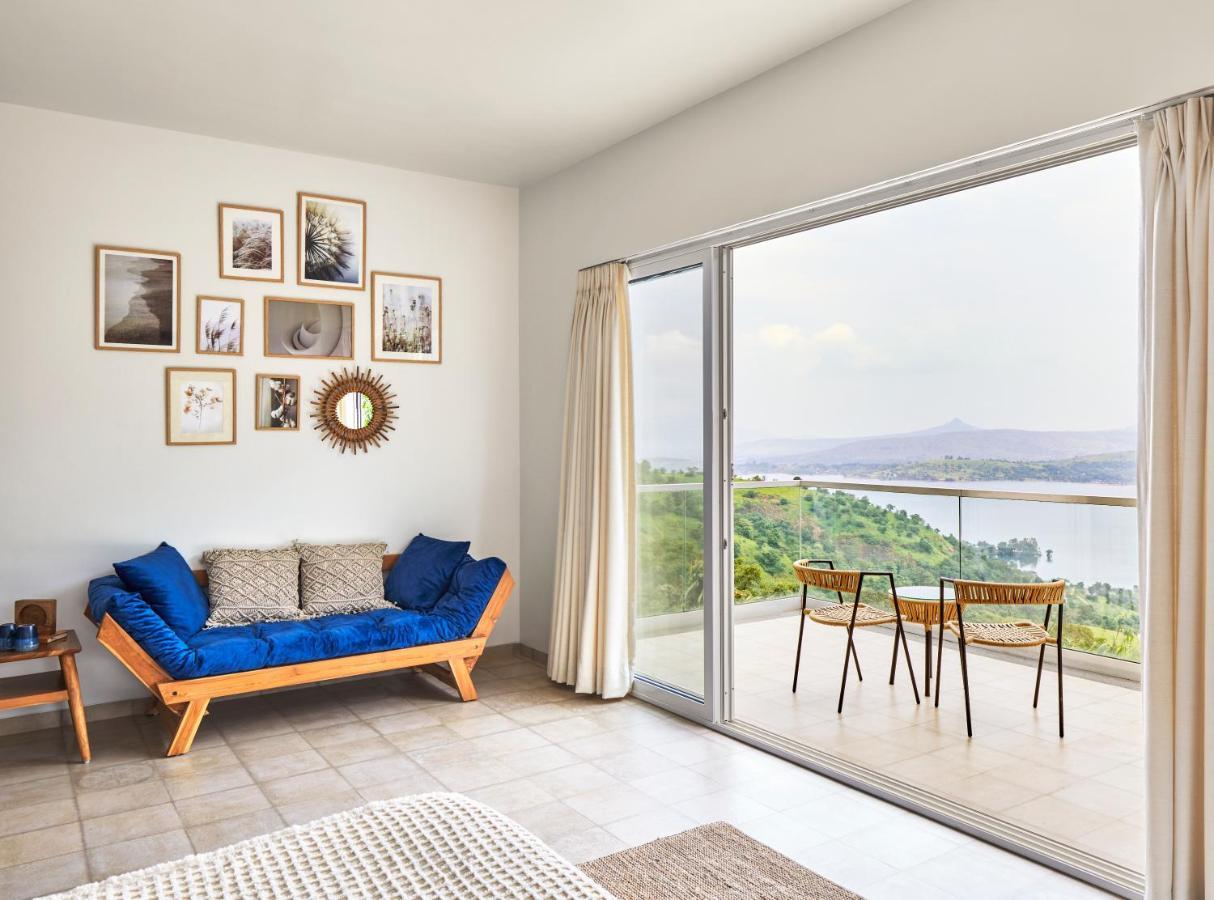 Saffronstays Kaia Waters By Kosha Villas, Pawna - Greek Style Villa With Panoramic View Of Pawna Lake Kolvan Exterior foto